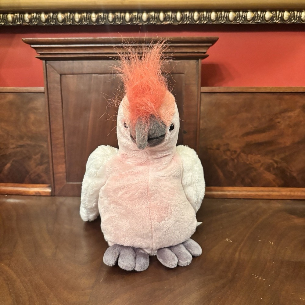 Ganz Webkinz Pink‎ Cockatoo Plush HM365 Stuffed Bird Toy White Pink No Code